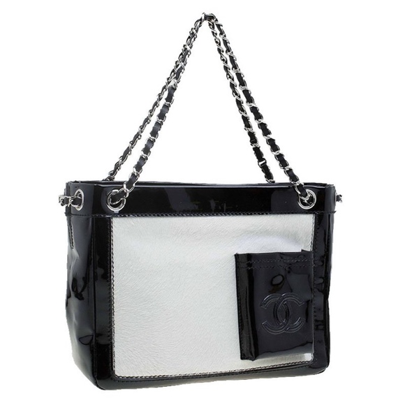 ⚡️FLASH SALE!✨ RUNWAY Auth. CHANEL Limited Edition Ponyhair Patent Leather Tote! - Picture 1 of 14